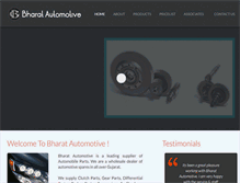 Tablet Screenshot of bharat-automotive.com